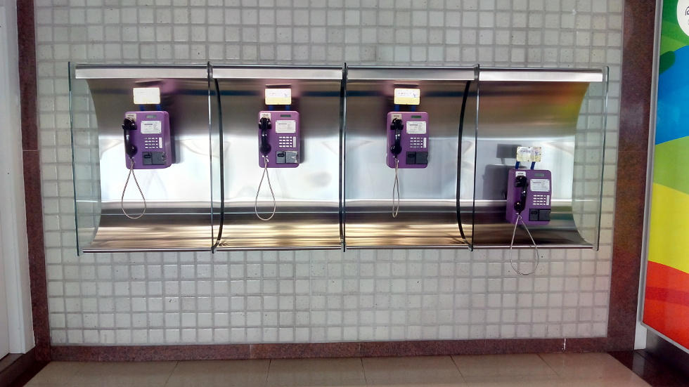Cabine téléphonique à São Paulo